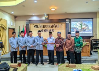Studi Tiru Al Manaar Boarding School Pemalang ke SMK Muhammadiyah 1 Sukoharjo: Strategi PPDB, Optimalisasi BC Sekolah, dan Penguatan Etos Kerja Jadi Fokus Bahasan